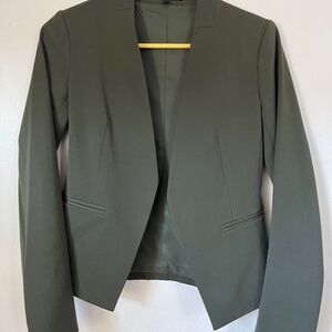 Theory Lanai Chateau Blazer Collarless Slim Fit-  wool blend